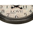 thumbnail image 3 of Monarch Specialties I 9085 - Clocks, 16" Round, Wall Clock, Antique Brown, Transitional, 3 of 4