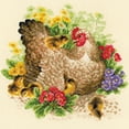 thumbnail image 2 of RIOLIS Counted Cross Stitch Kit 11.75"X11.75"-Hen (14 Count), 2 of 2