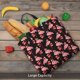thumbnail image 5 of Fotbe New Year Flamingo Bolsa Tote con Estampado para Mujer, Bolsos con Cremallera, Bolsa de Hombro Casual de Gran Capacidad con Bolsillos Internos, 5 of 7