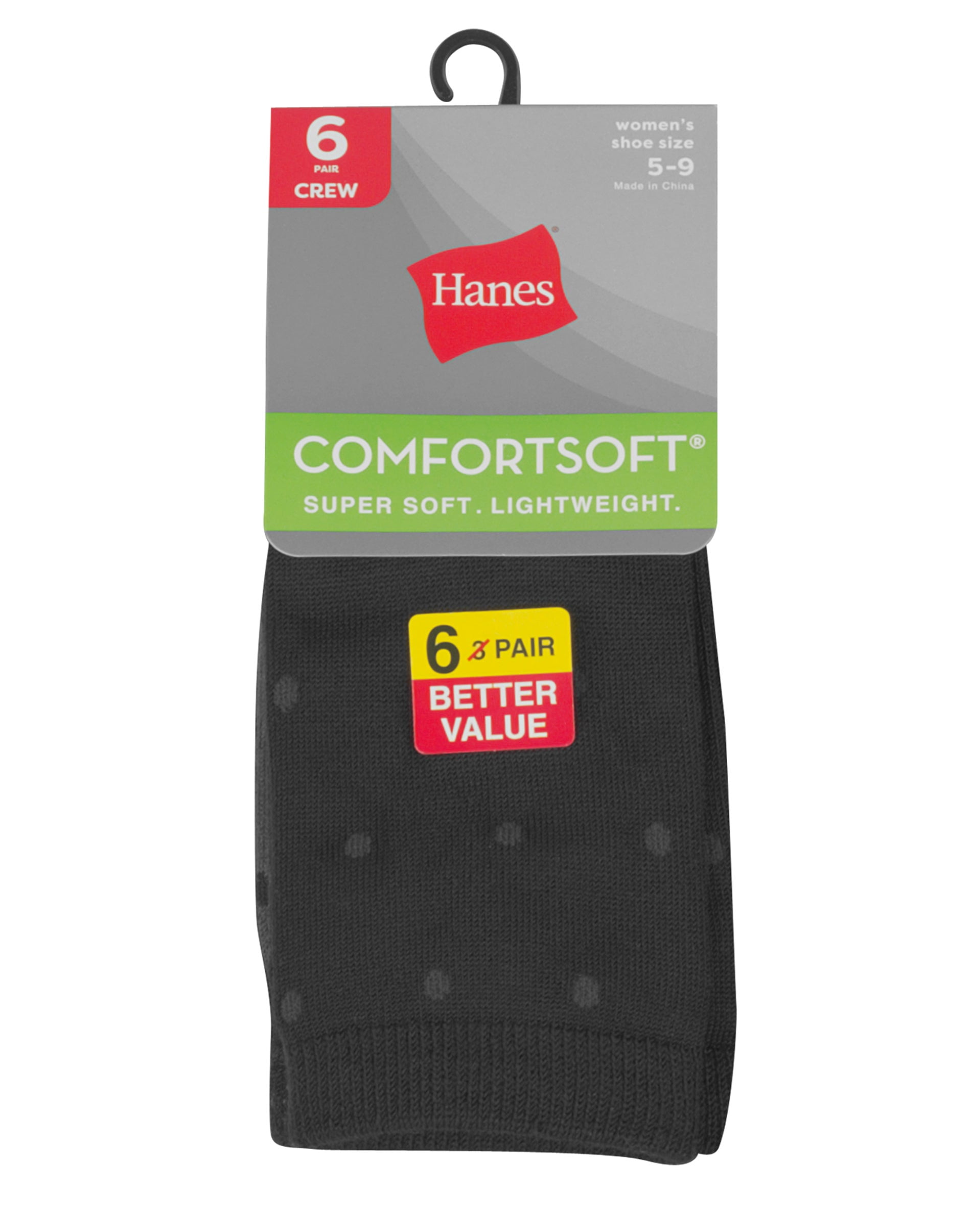 Hanes Calcetines tobilleros ComfortSoft para mujer, paquete de 3