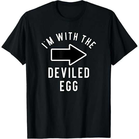 Couples Halloween Costume Shirts I'm With The Deviled Egg Funny Creative Graphic T-Shirt