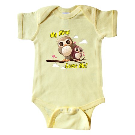 

Inktastic My Mimi Loves Me Owl Gift Baby Boy or Baby Girl Bodysuit