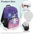 thumbnail image 7 of Pzuqiu Axolotl Print Elementary School Backpack for Kids Ages 6-18 Adjustable Straps Large Capacity 17 Inch Breathable Schoolbag for Back to School Daily Use Travel Activities, 7 of 7