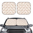 thumbnail image 2 of Xecao Squirrel And Rose for Foldable Car Sun Shades (2-Pack) offer sun protection with an easy-fold design for convenient windshield shading., 2 of 7