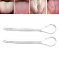 thumbnail image 4 of 2 raspadores de lengua ANGGREK Acero inoxidable portátil reutilizable limpiador de lengua, 4 of 8