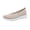 Beige, variant on Willtoo Orthopedic Womens Knitted Flat Walking Shoes Comfortable Slip On Mesh Lightweight Sneakers Casual Soft Gym Non Slip Loafers