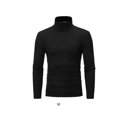 thumbnail image 3 of Qarigey Ropa interior térmica para hombre, Tops de cuello alto, jersey de manga larga, , cómodo, para invierno, para el hogar, la oficina y Camisetas Negro, 3 of 6