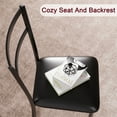 thumbnail image 4 of Aoile Round Dining Table Set for 2, Small Dining Room Table Set with 2 Upholstered Chairs for Small Place, Apartment, Gray, 4 of 9