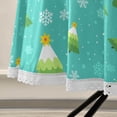thumbnail image 4 of Coolnut Round Tablecloth 60In,Christmas Trees Snowflake Table Cover Water Resistant Spill Proof Large Table Cover for Indoor & Outdoor Family Gathering Dinner, BBQ Christmas Decoration120, 4 of 7