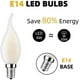 thumbnail image 3 of Led Bulb E14 With Dimmable Filament, Set Of 10 Bulbs Flame, 4 Watts Consumed Equivalence Incandescence, 3 of 5