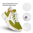 thumbnail image 3 of Cherry Blossoms, Pink Green Walking Shoes for Men Woman Lightweight Tennis Fashion Elastic Sports Shoes Cushion Basketball Shoes, 3 of 7