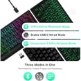 thumbnail image 2 of RK ROYAL KLUDGE RK84 Wireless Bluetooth/2.4Ghz 75% RGB Mechanical Gaming Keyboard, Three Modes Connectable Keyboard with Hot-Swappable Tactile Brown Switch- Black, 2 of 8