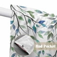 thumbnail image 4 of Blue Green Eucalyptus Swag Curtains for Kitchen/Bedroom/Living Room, Spring Botanical Leaves Weeping Scalloped Curtains 63 Inch Long, Window Swag Topper Curtains Valances 2 Panels Set 36"x63", 4 of 8