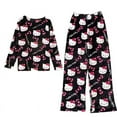 thumbnail image 5 of Women' Hello Kitty Pajama Set,Long-Sleeve Top and Pants,Soft Cozy Sleepwear in Multiple Colors, 5 of 6
