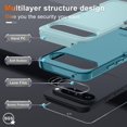 thumbnail image 2 of JZWAL-Case for Google Pixel 9/9 Pro, Full Body Heavy Duty Rugged Shockproof Protective Phone Cover with Lanyard Strap, Tempered Glass Screen Protector and Camera Lens Cover, Mint Green, 2 of 4