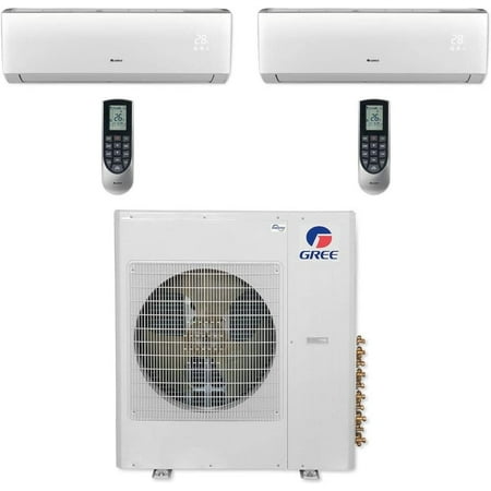 

Gree MULTI36CLIV207-36 000 BTU Multi21+ Dual-Zone Wall Mount Mini Split Air Conditioner Heat Pump 208-230V (18-18)