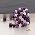 thumbnail image 2 of Amberalia knotted Baltic Amber Necklace with Amethyst, GIA Certificated - for natural remedies - Boost immune System - Cherry-Quartz-Amethyst 17.7”, 2 of 4