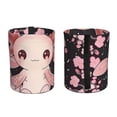 thumbnail image 2 of Wukai Cute Axolotl Sakura Blossoms Print Car Trash Can - Easy to Clean Hanging Garbage Bin - Removable Liner - Leak-Car Garbage Can - Waterproof Trash Can for Car and SUV, 2 of 7