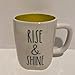 thumbnail image 2 of Rae Dunn Tasse RISE & SHINE Intérieur Jaune - Céramique - Saint-Valentin, 2 of 2