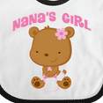 thumbnail image 4 of Inktastic Nana Girl Baby Bear Girls Baby Bib, 4 of 4