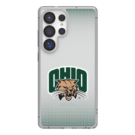 Ohio Bobcats Linen Logo Galaxy Clear Case