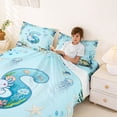 thumbnail image 3 of Erosebridal Initial Alphabet S Bed Sheets,Ocean Animal Axolotl King Sheets For Kids Boys 4 Pieces, 3 of 6