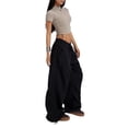 thumbnail image 3 of Women'S Baggy Jeans Wide Leg Denim Pants Hip Hop Relaxed Y2k Jeans Black XL, 3 of 9