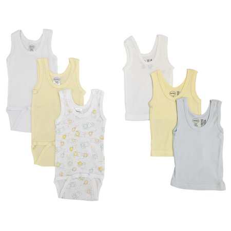 

Bambini Layette Unisex Baby 6 Pc Onezies and Tank Tops