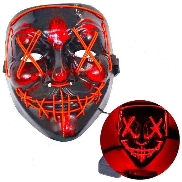 Disfraz de cosplay de terror con forma de V con forma de sangre y sangre