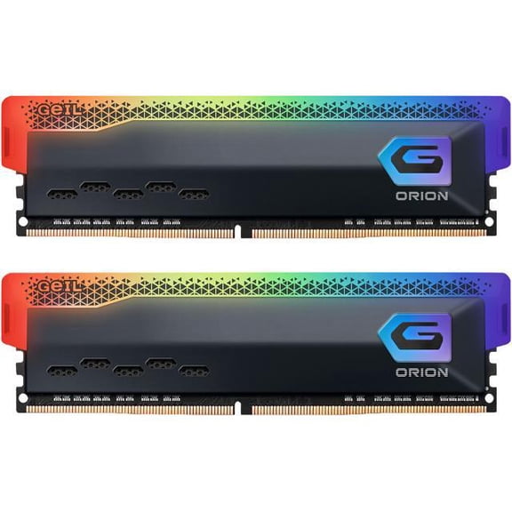 GeIL ORION RGB 16GB (2 x 8GB) 288-Pin PC RAM DDR4 3200 (PC4 25600) Desktop Memory Model GAOSG416GB3200C18ADC