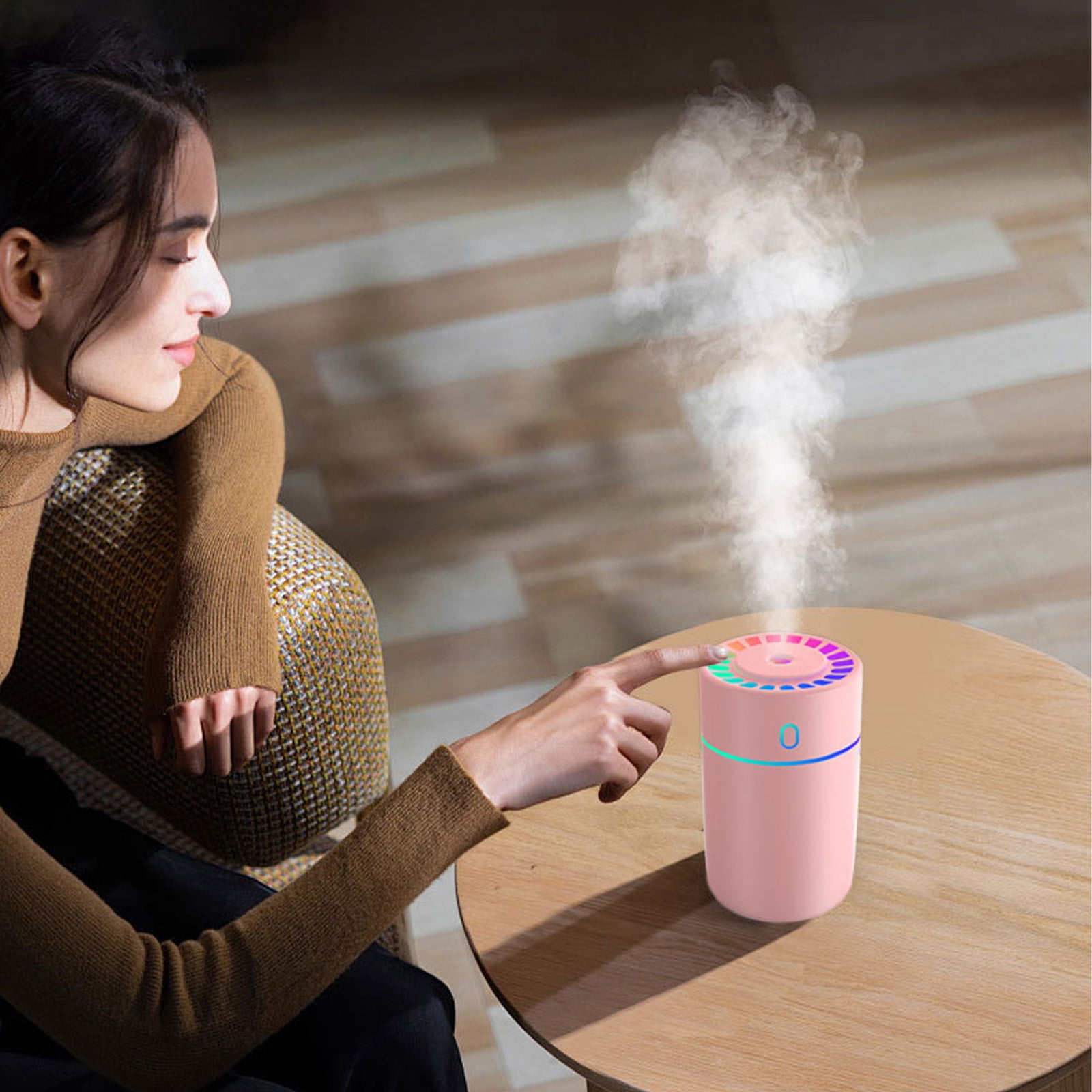 YiJuHui 3pcs USB Desktop Humidifier, Cool Mist Personal Air Vaporizer, Quiet Operation for Office, Bedroom, and Car Use