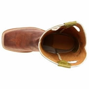 Justin Boots Mens Austin Square Toe Pull On Cowboy Mid Calf Boots