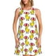 thumbnail image 1 of Fotbe Rubber Duck Chicken Bird Vestido de Verano sin Mangas para Mujer – Vestido Midi Línea A, Estilo Camiseta Floral, Vestido Playero Casual y Fluido, 1 of 7
