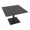 Small Square Meeting Table With Square Metal Base 42" Breakroom Table