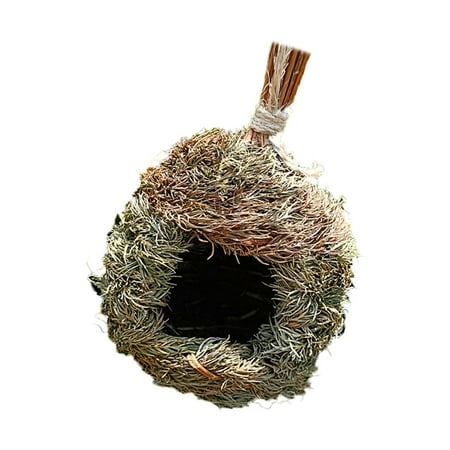 Handmade Hanging Birds House Housenest Grass craft decorationationati Outside Garden