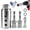 1 Set, variant on Stainless Steel Trailer Jack Electric Drill Adapter, Heavy Duty RV Stabilizer Jack Socket Attachment, Quick Leveling Tool for Drills, Fits Most Camper, Boat, and Utility Trailer Jacks (1 Set)