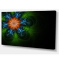 thumbnail image 2 of Fleur Fractale Verte Foncée en Noir - Impression sur Toile Florale, 2 of 3