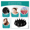 thumbnail image 4 of "Set De Cepillos De Silicona Para El Baño, La Cara Y El Pelo Lab.G,  Color Negro ", 4 of 5
