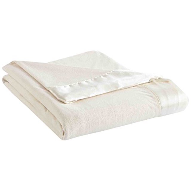 Thermee Micro Flannel YearRound Sheet Blanket, Sand, King