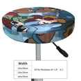 thumbnail image 4 of Lsque Scooby-Doo Round Bar chair cushion covers Velvet Fabric Premium Comfort Protects from Scratches and Stains for 14-17 Inch Chair- 13 inch, 4 of 7