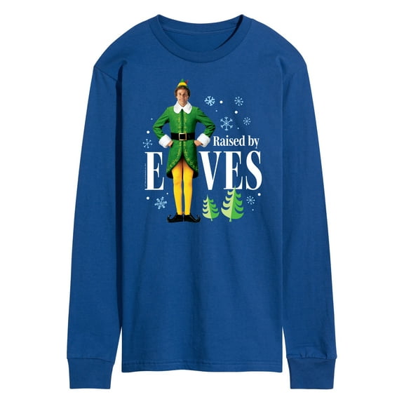ELF - Christmas Raised By Elves - Men's Long Sleeve T-Shirt