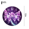 thumbnail image 2 of 12 Inch Wall Clock Battery Operated Silent Clock Decorative for Office, Kitchen, Outdoor, Living Room，Butterfly with Glowing Firework Cute Design, 2 of 4