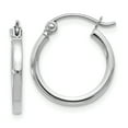 thumbnail image 1 of 14k White Gold Hoop Earrings, 1 of 6