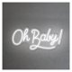 thumbnail image 1 of Letrero De Neón "Oh Baby" Para Decoración Baby Shower, Fiesta, Sala Juegos, Dormitorio, Bar, Estar, Cumpleaños, Pared 45cm, 1 of 3