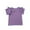 Purple, variant on Loopsun Toddler Girls Summer Tops, Children Solid Loose Girl Ruffle Sleeve Round Neck Blouses Top Beige 6-7 Years