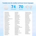 thumbnail image 4 of Auriculares de traducción ANFIER M3 Offline 74 idiomas de por vida, 4 of 9