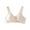 Beige Bras for Women, variant on Open Front Bras for Women Comfort Full Coverage Everyday Bra Wireless Push Up Bralette Striped Print Daily Bras for Older Women XXXXXL Coffee