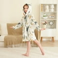thumbnail image 4 of FORMRS Niños Bathrobe Unisex Hooded Robe Soft Plush Pajamas Sleepwear, Size 10-12T, Cowboy Pattern, 4 of 7