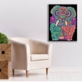 thumbnail image 6 of Epic Graffiti 'Elephant Trio' by Hello Angel Canvas Wall Art, 26" x 34", 6 of 8