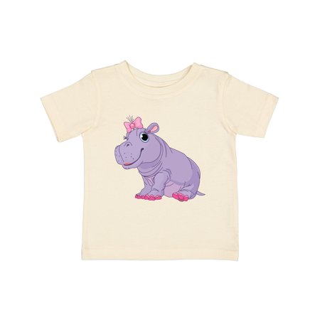 

Inktastic Cute Purple Hippo Gift Baby Girl T-Shirt